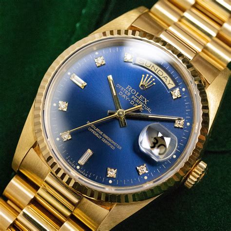 rolex daydate blue gold|Rolex Day-Date models.